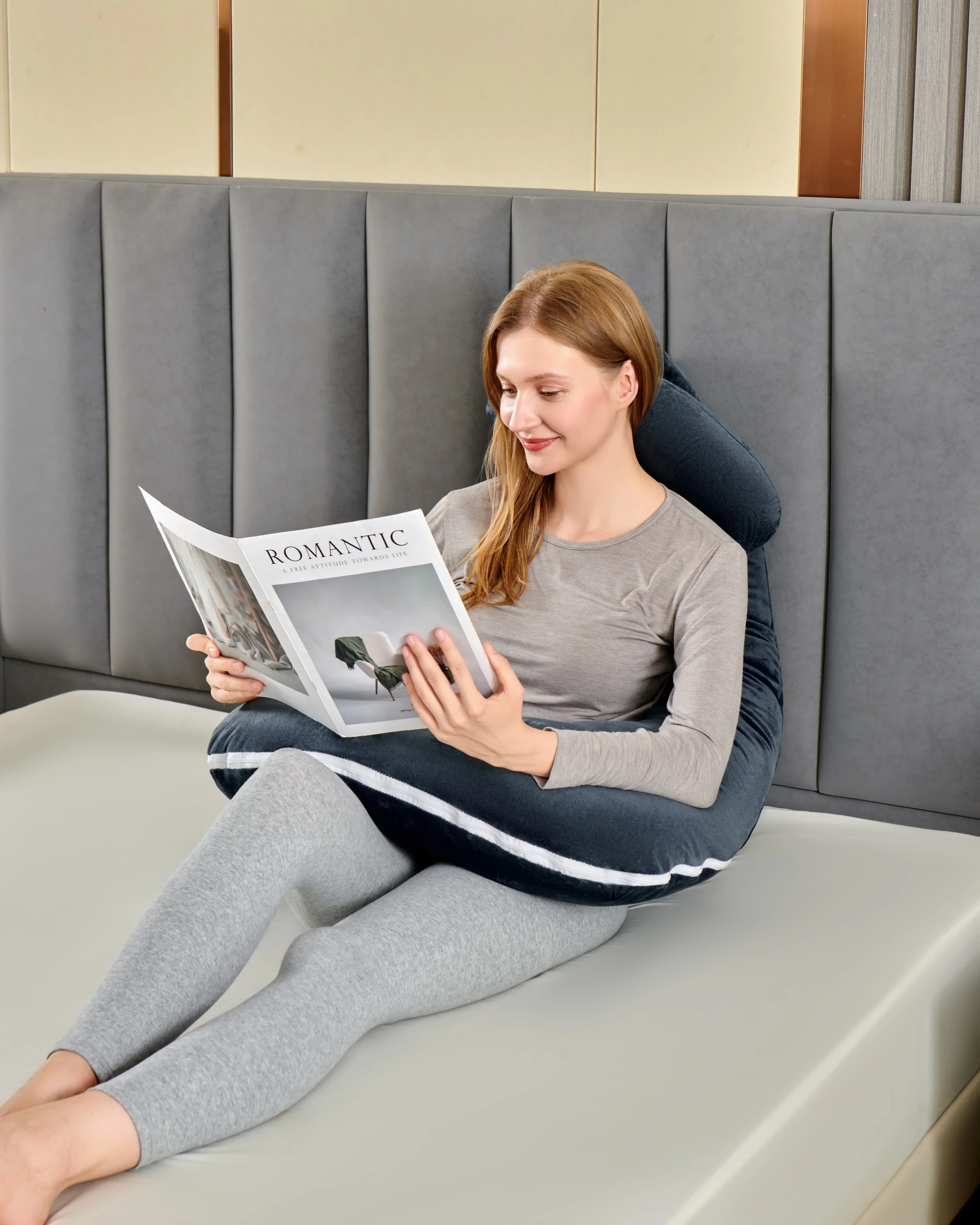 U Shaped Pregnancy Pillow Full Body Maternity Support Cushion Soft Fleece For Side Sleepers Lumbar Abdominal Back Sleeping Support
