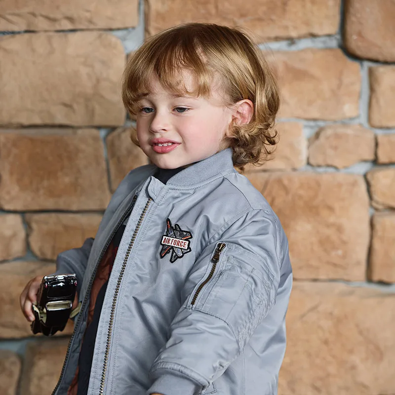 Dave Bella 2024 Winter Boys Parkas Padded Blue Babys Boys Jackets Loose Warm Children Kid Boys Outerwear DB4242846