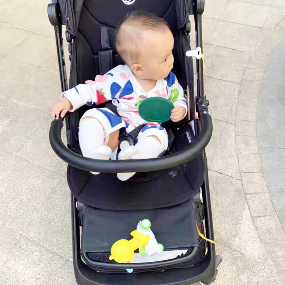 Stroller Armrest For Bugaboo Butterfly Buggy Bumper Bar with Leather Cover Adjustable Foldable Baby Replacement Accessories