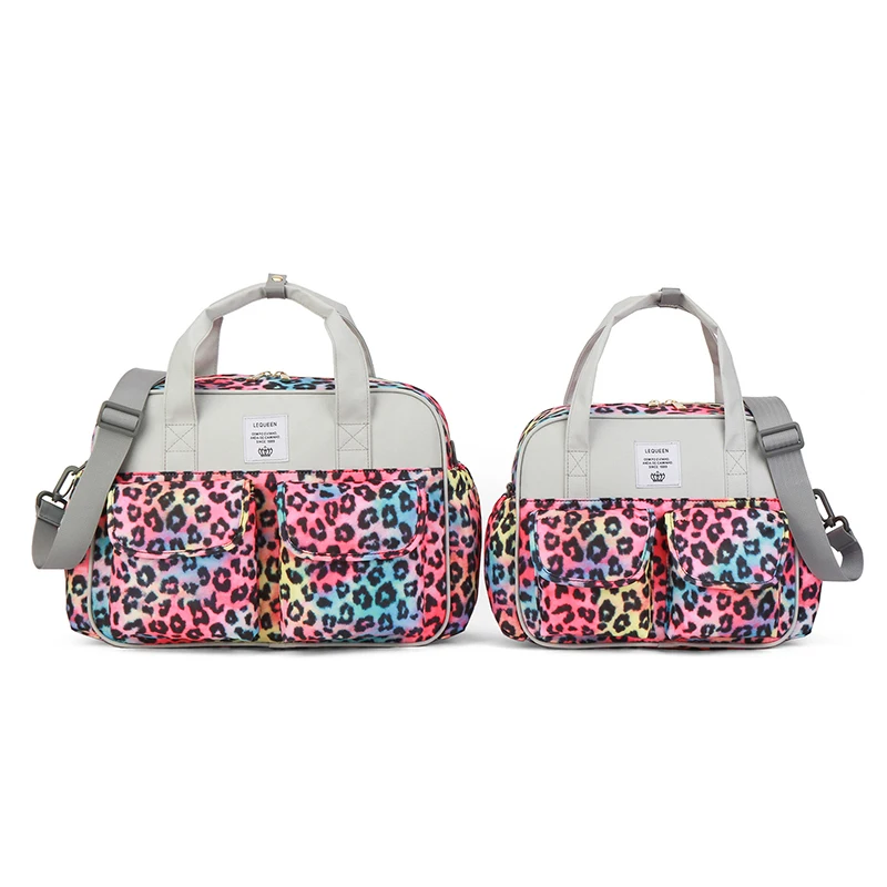 LEQUEEN 2pcs Mama Tote Bag Multi-functional Maternity Mommy Large Capacity Bag Baby Nappy Organizer Stroller Bag Diaper Handbag