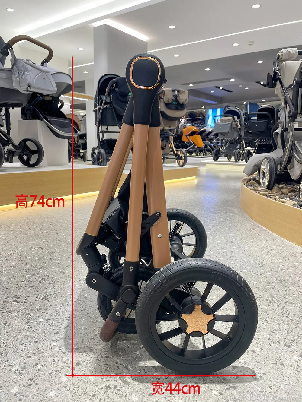 2in1 Newborn Baby Stroller, High Landscape Baby Stroller, Multifunctional Baby Stroller, Safe and Convenient, Can Sit or Lie Dow