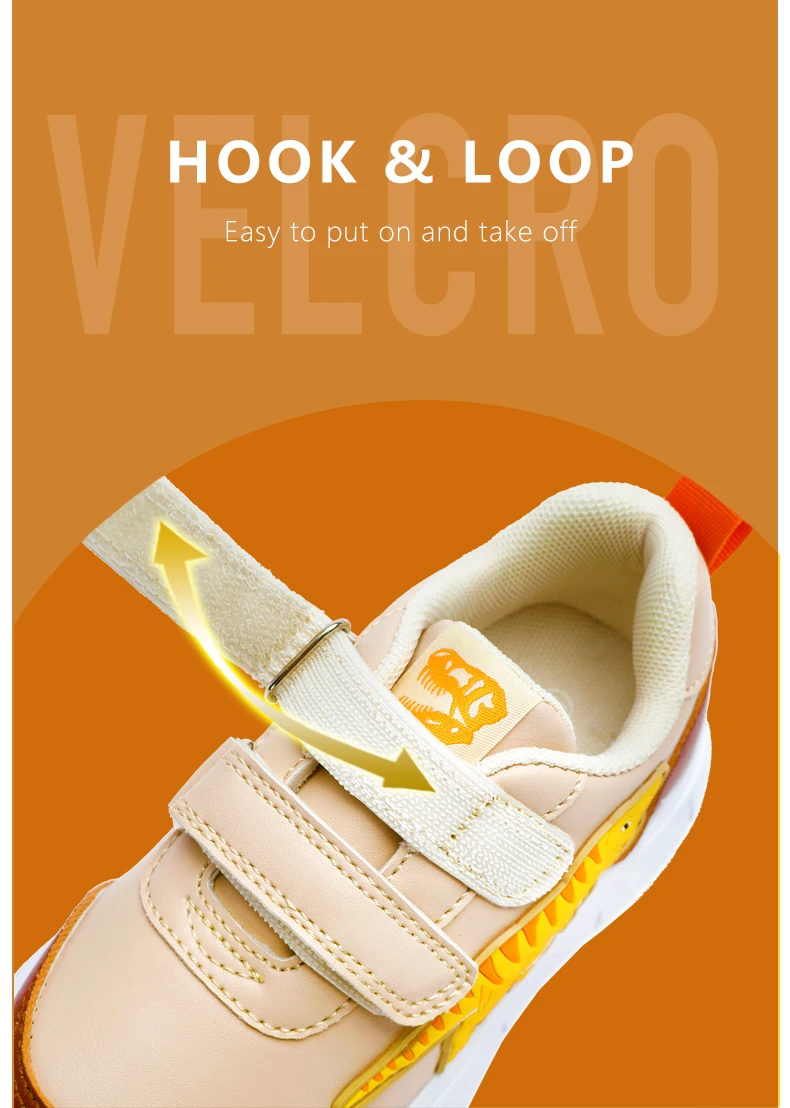 EXDINO Dinosaur Baby Kids LED T-REX Leather Autumn New Boys Girls Flashing Sneakers Light Up Little Children Casual Sports Shoes