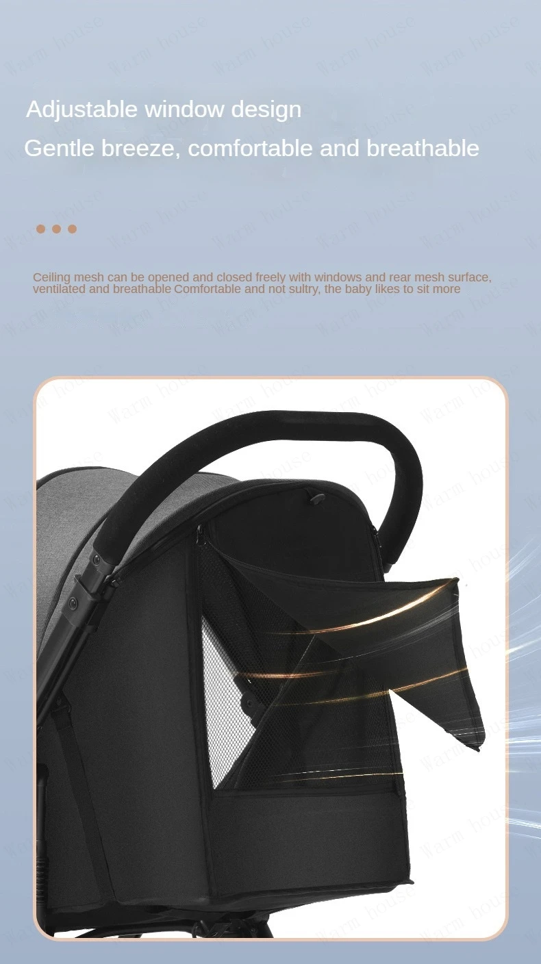 Baby Carriage,Bi-directional ultra lightweight foldable high landscape four wheel shock absorber baby stroller,baby cart