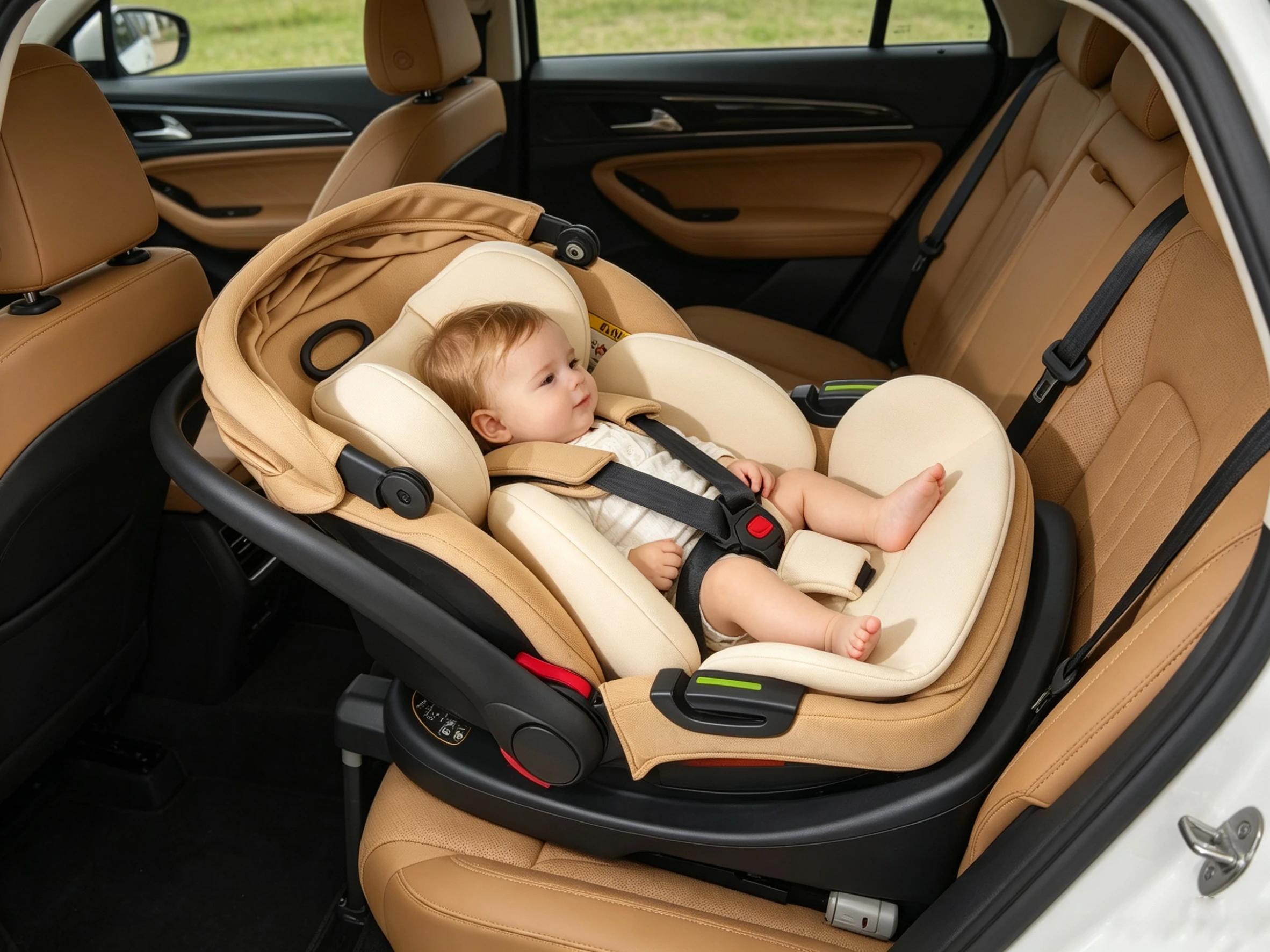 3-in-1 Baby Stroller Car Seat Set, Travel System for Newborn, Baby Carriage with Isofix Base Reversible Stroller Upto 55lbs, Foldable Stroller Suit Newborn to Toddler