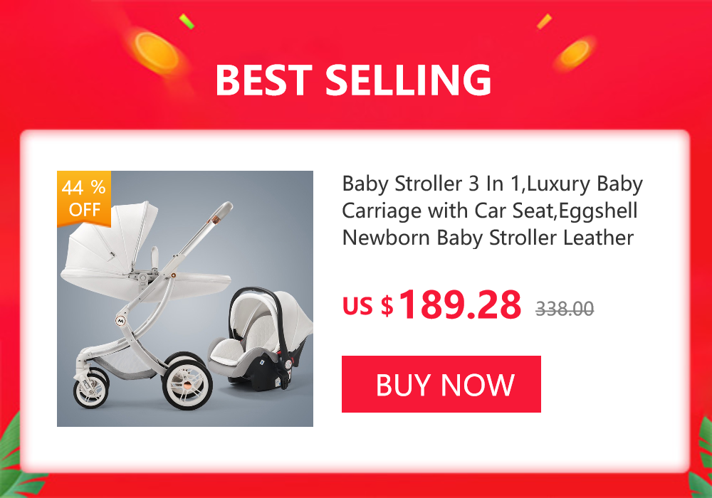 Luxury Baby Stroller 3in1 Pram Carriage PU Leather High Landscape Rotating 360° Trolley Car Pushchair for Newborns