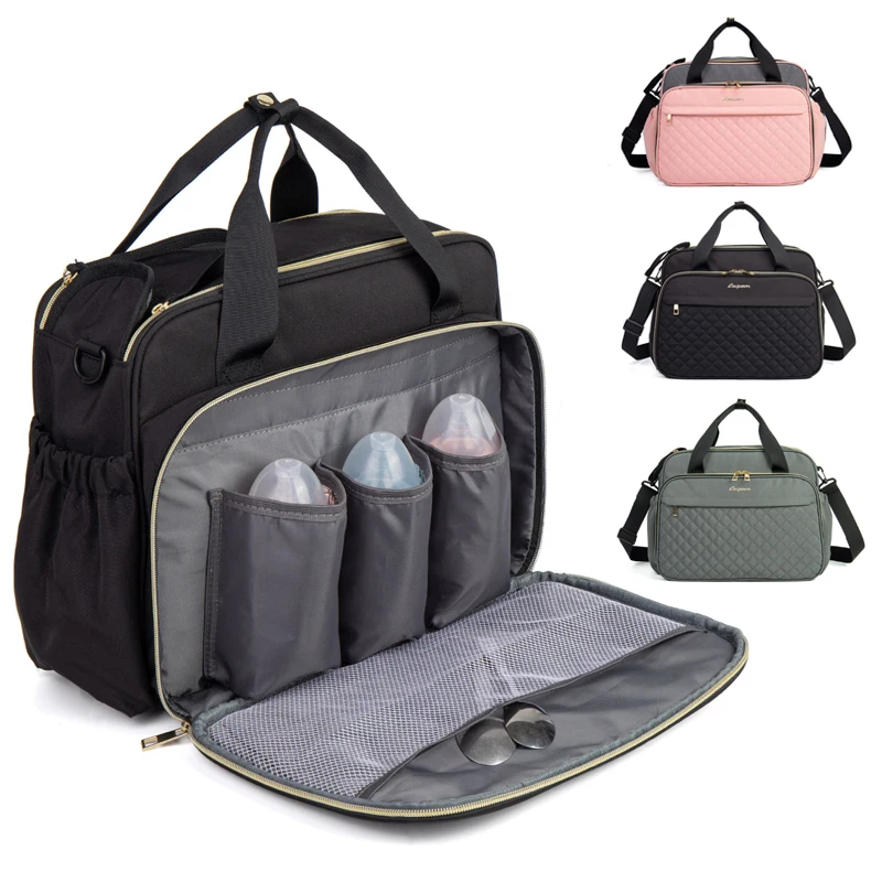 LEQUEEN Baby Diaper Bag Large Capacity Bag for Moms Baby Stroller Organizer Travel Mother Maternity Bags for Baby Women Handbag