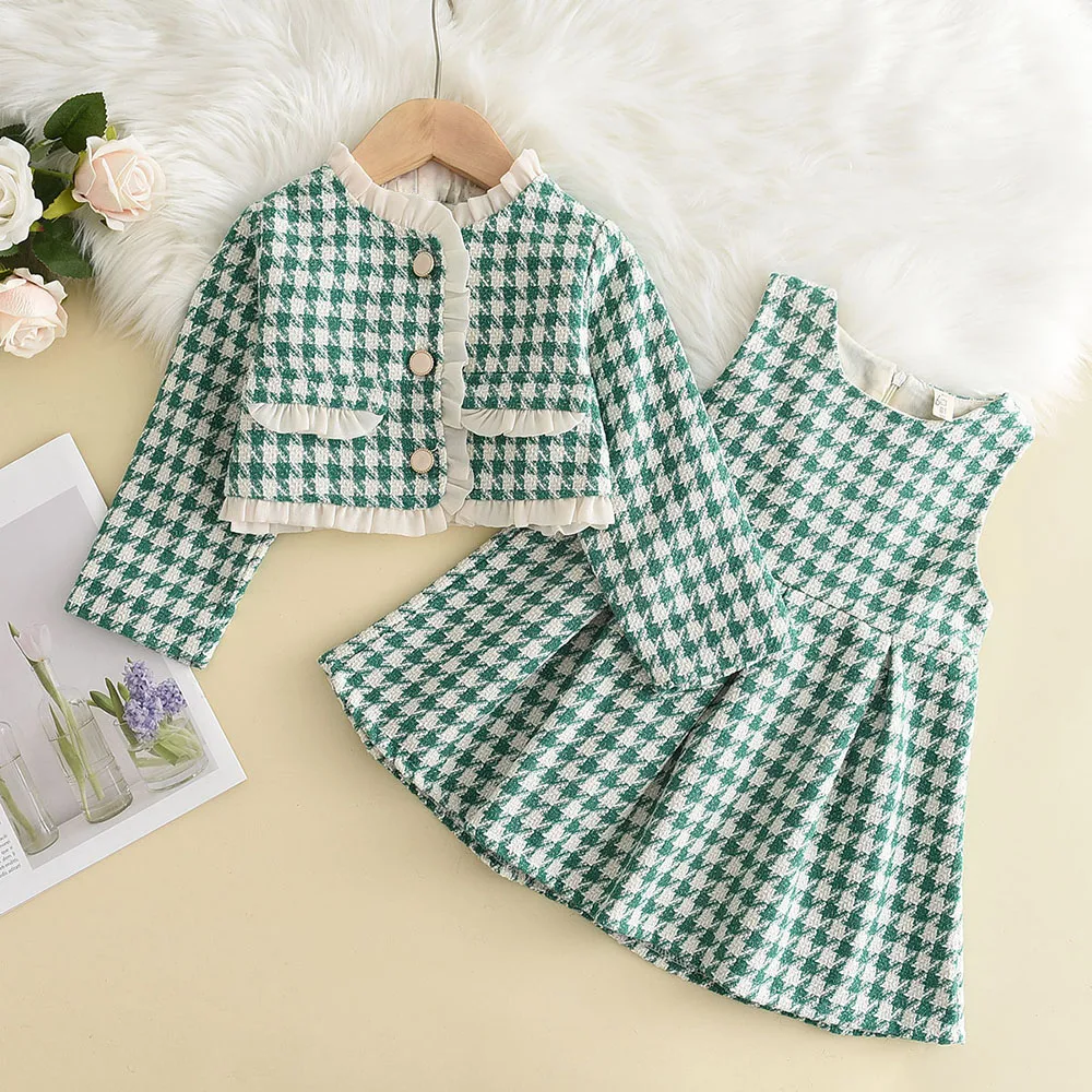 Bear Leader Baby Girls Clothes Set Autumn Winter Cartoon Grape Clothing Set New Kids Knitted Sweet Outfit Children Clothes Suit