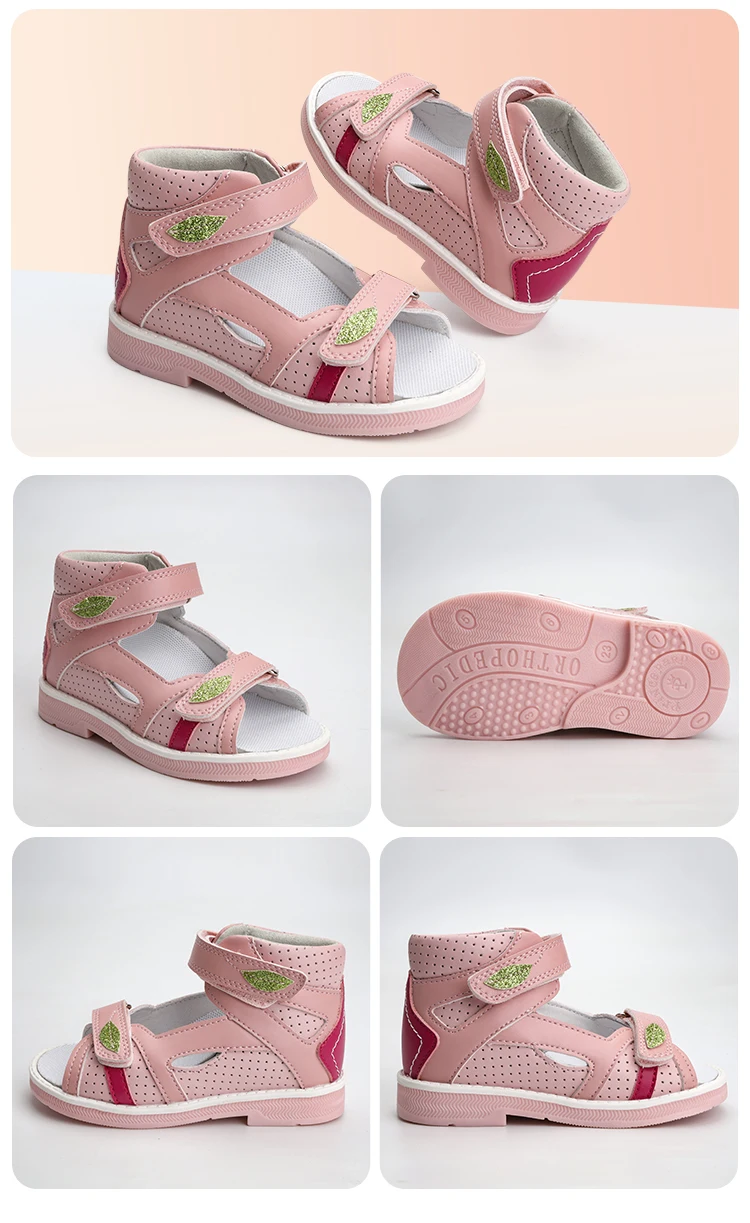 Children Summer Sandals Princepard Kids Girls Boys Orthopedic Shoes High Top Arch Support Varus Valgus Footwear