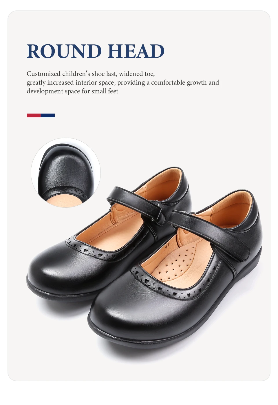 Female Shoe Girl Shoes Black Middle School Student Soft Bottom Comfortable Flat Princess Girls Children's Mother Kids Mary Jane