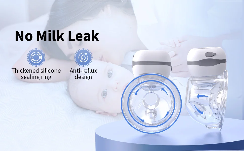 BPA-free USB Portable 2Pcs Electric Breast Pumps Hands Free Wearable Breast Pump Silent Comfort Breast Milk Extractor Collector