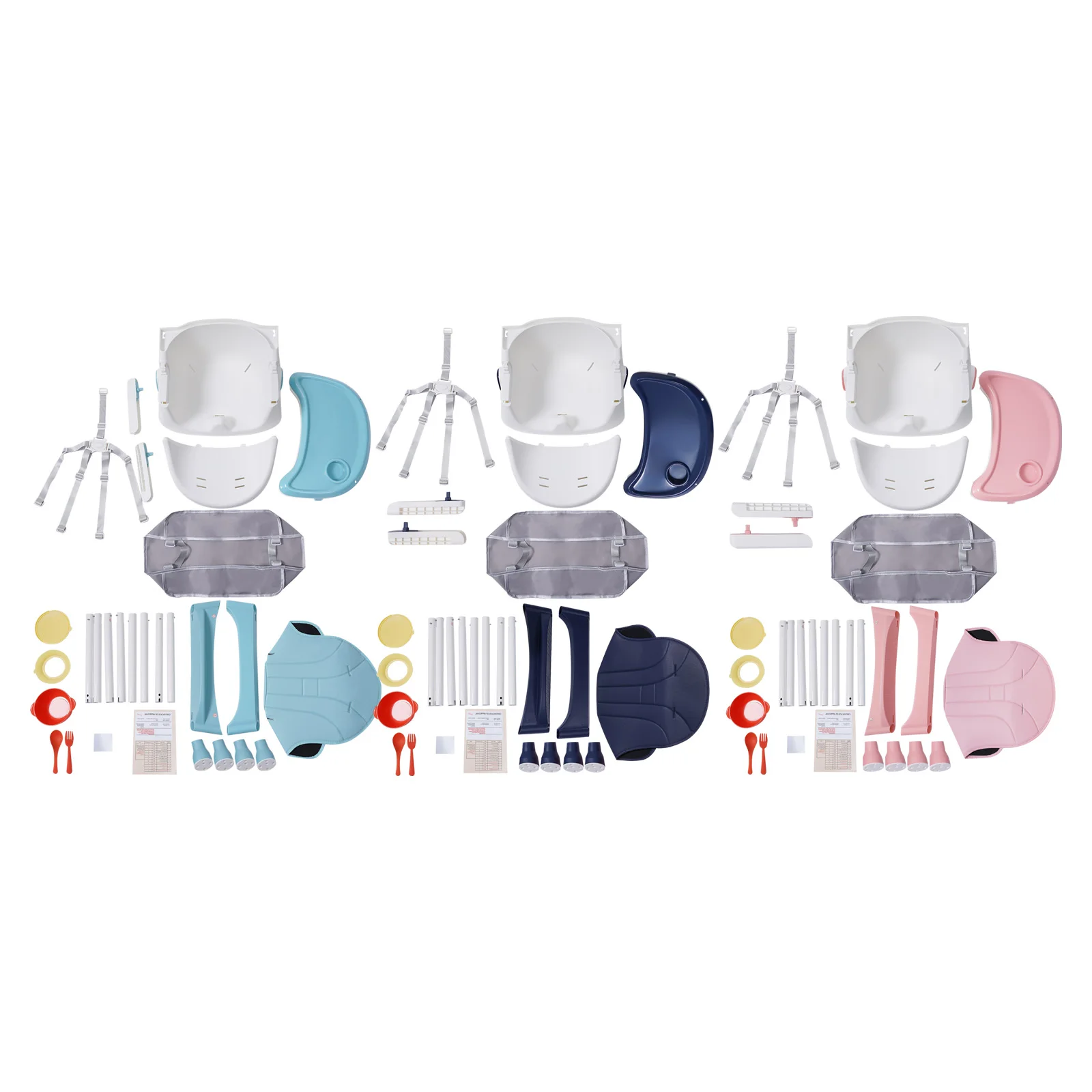 Kids High Chair Baby High Chairs from Birth Children's High Chair with Tray for Eating Baby Eating Chair Height Adjustable