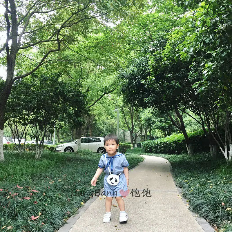 Summer Sister and Brother Clothing Blue Navy Style Dress Short Sleeve Shorts British Academy Dress Set Spanish Baby Clothes