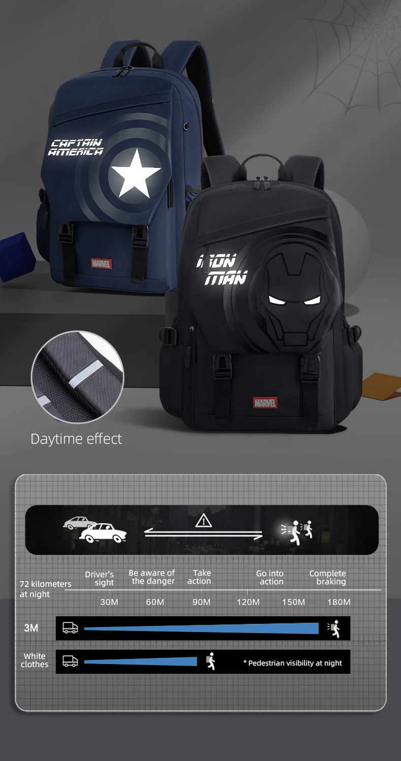 Disney MARVEL Spider-Man Ultra-Lightweight Breathable Polyester Fibre School Bag Backpack Children's Bag