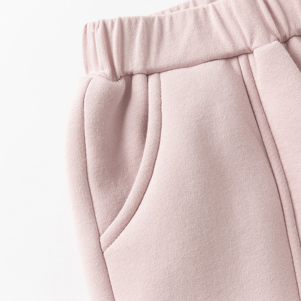 Dave Bella Children's Baby Pants Autumn Winter Girls Baby Fashion Casual Sweet Cute Velvet Knitted Trousers Warm  DB4254488