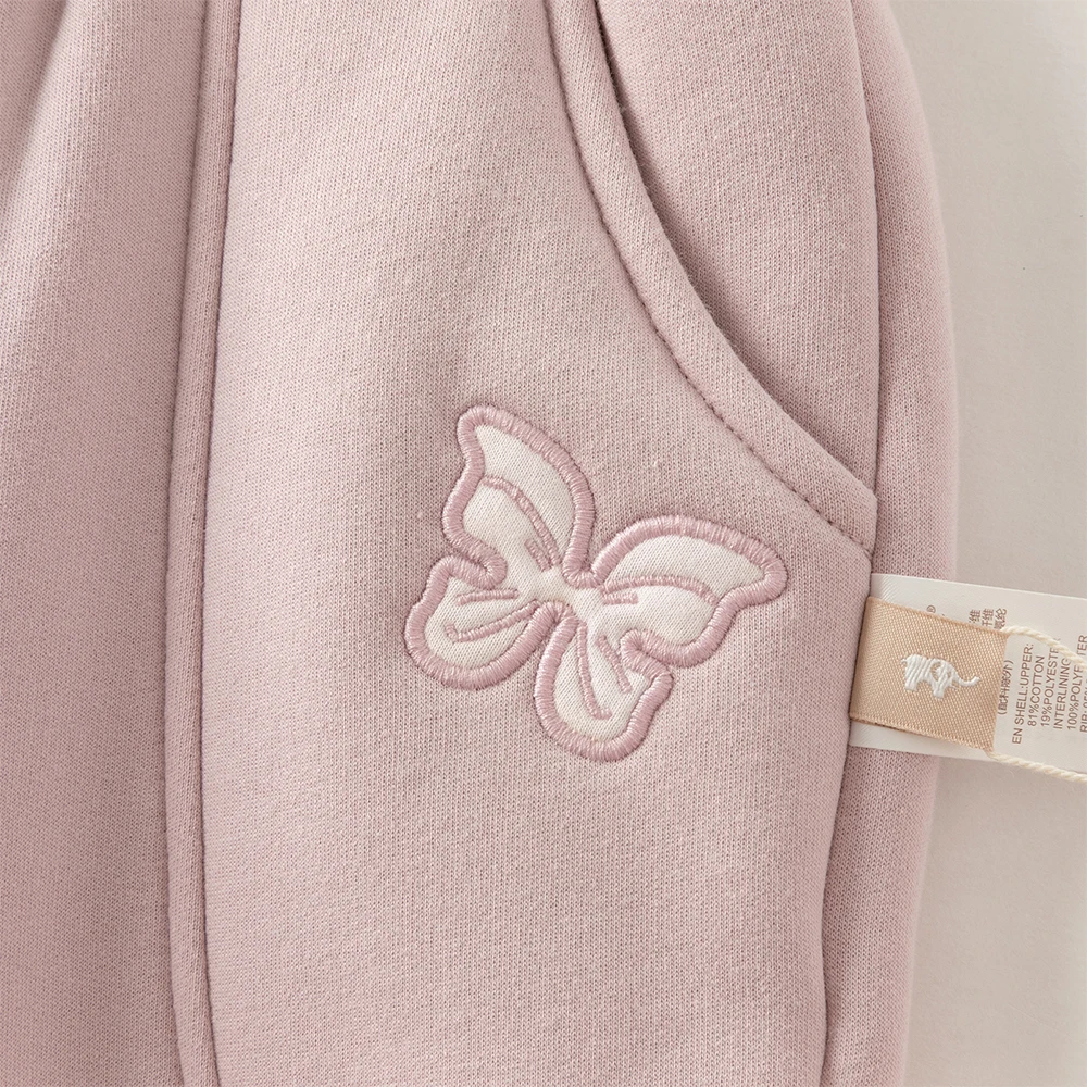 Dave Bella Children's Baby Pants Autumn Winter Girls Baby Fashion Casual Sweet Cute Velvet Knitted Trousers Warm  DB4254488