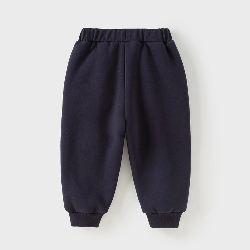 Dave Bella Children's Baby Pants Autumn Winter Girls Baby Fashion Casual Sweet Cute Velvet Knitted Trousers Warm  DB4254488