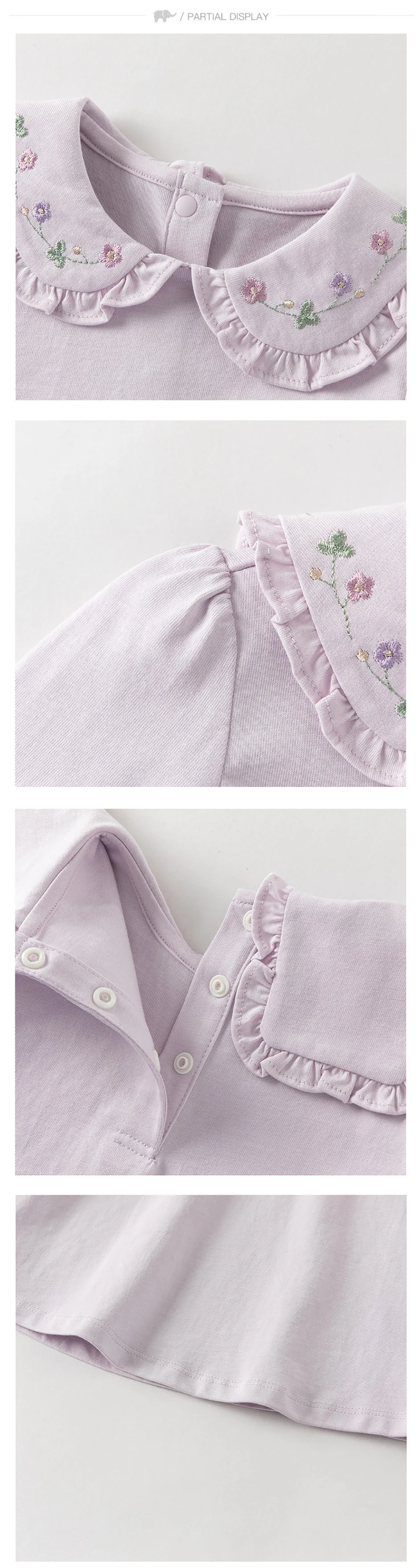 Dave Bella Children Cotton T-shirts Girls Clothing Spring Autumn Baby Casual Bottoming Tops Kids Long Sleeve Pullover DB1260230