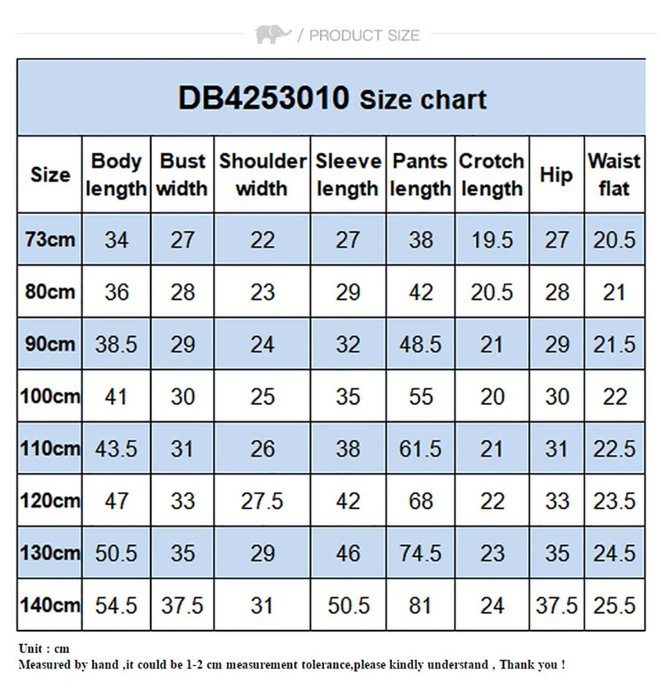 Dave Bella Girls Baby Pajama Set Autumn Winter Children's Comfortable Fashion Cute Sweet Cartoon Indoor Set Warm DB4253010