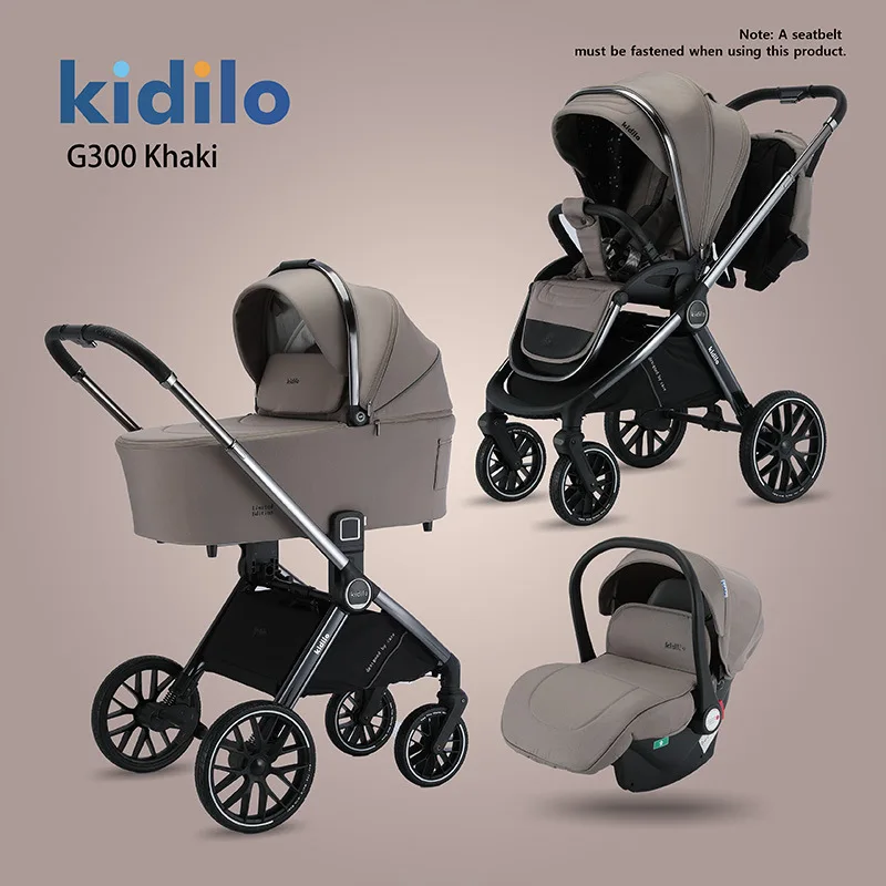 2026 New High-view Three-in-one Baby Stroller with Two-way Folding and Shock-absorbing Function for Newborn Babies