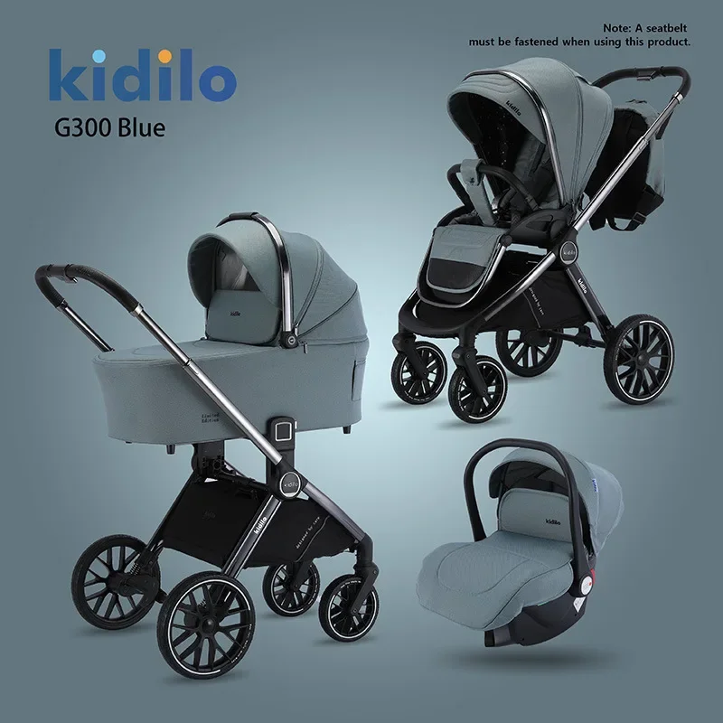 2026 New High-view Three-in-one Baby Stroller with Two-way Folding and Shock-absorbing Function for Newborn Babies