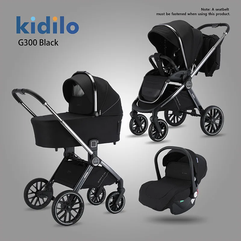 2026 New High-view Three-in-one Baby Stroller with Two-way Folding and Shock-absorbing Function for Newborn Babies
