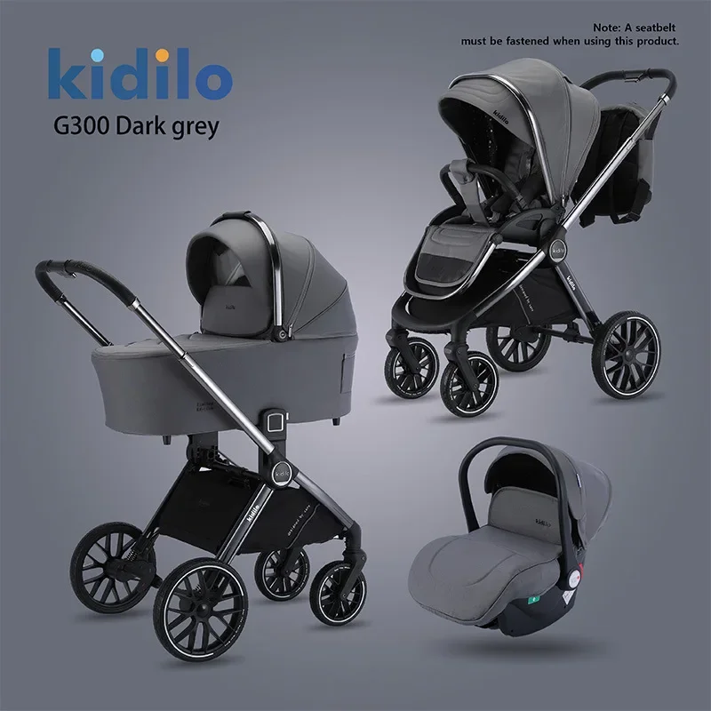 2026 New High-view Three-in-one Baby Stroller with Two-way Folding and Shock-absorbing Function for Newborn Babies