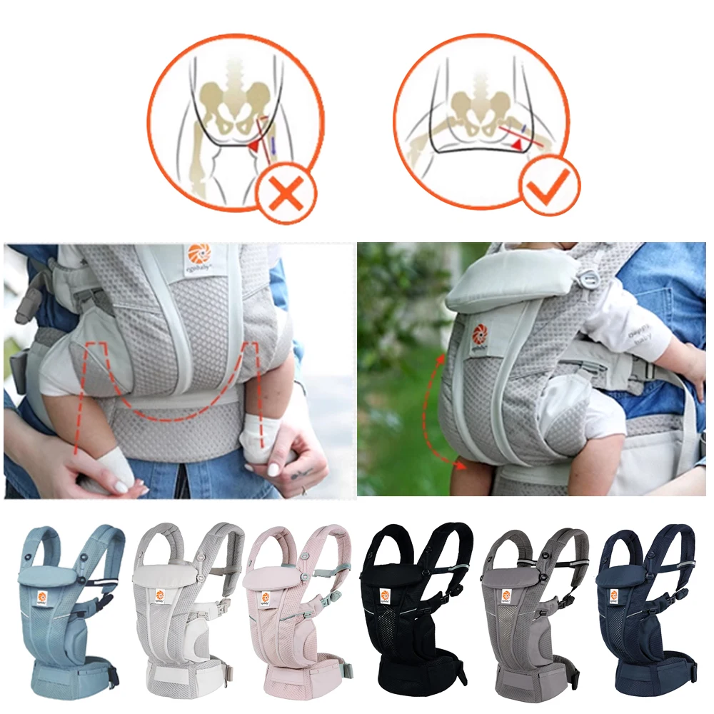 Egobaby Omini the 360 Is a Breathable Mesh Baby Carrier with Ventilation All Around. Designed for Infants to Toddlers. Features Lumbar Support.