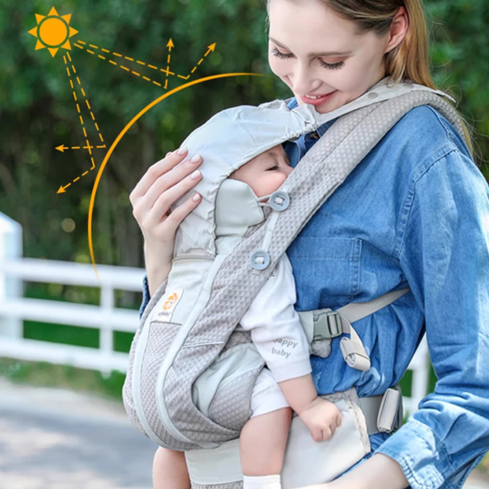 Egobaby Omini the 360 Is a Breathable Mesh Baby Carrier with Ventilation All Around. Designed for Infants to Toddlers. Features Lumbar Support.