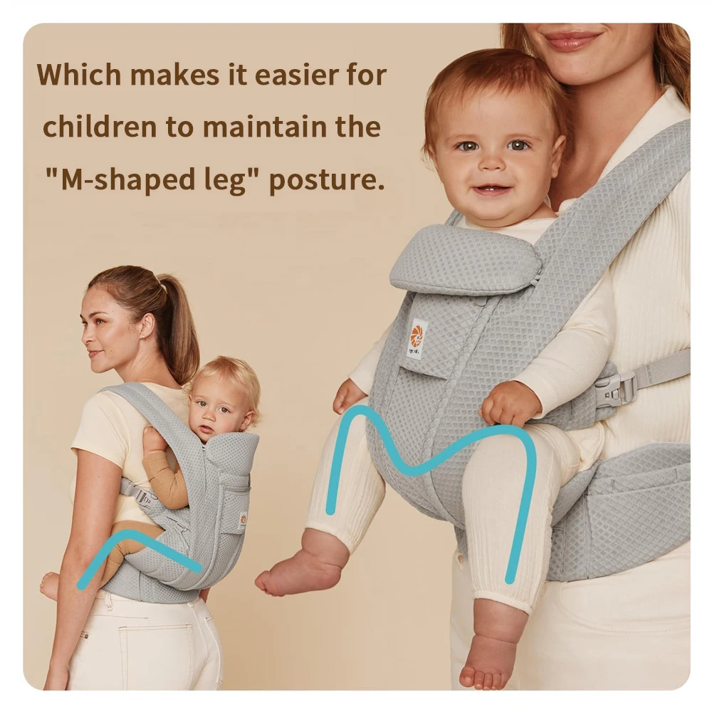 Egobaby Omini the 360 Is a Breathable Mesh Baby Carrier with Ventilation All Around. Designed for Infants to Toddlers. Features Lumbar Support.