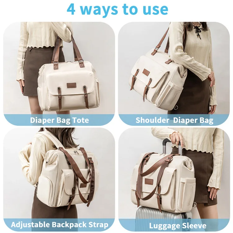 PANGDUBE Diaper Bag Backpack Large Capacity Waterproof Maternity Nappy Bag with Insulated Bottle Pocket Shoe Compartment Luggage