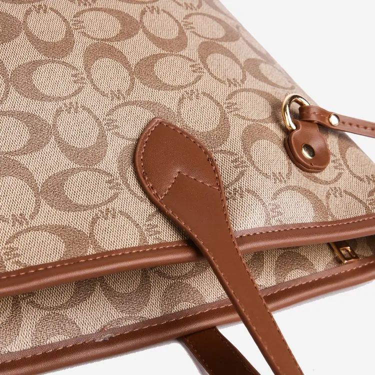 Stylish Unique Party Shopping Vintage Diaper Bag Crossbody Handbag For Women Chic Leather Textured Tote