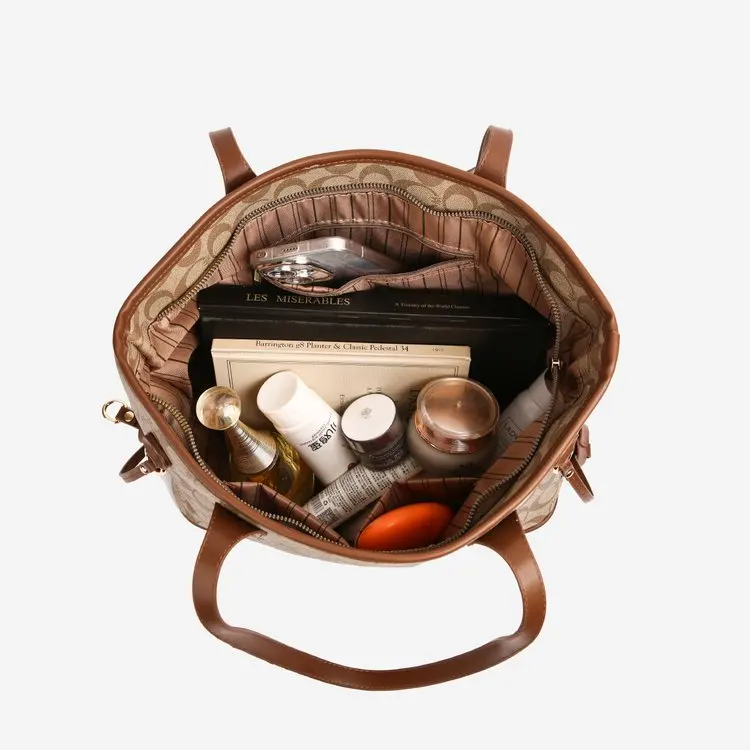 Stylish Unique Party Shopping Vintage Diaper Bag Crossbody Handbag For Women Chic Leather Textured Tote