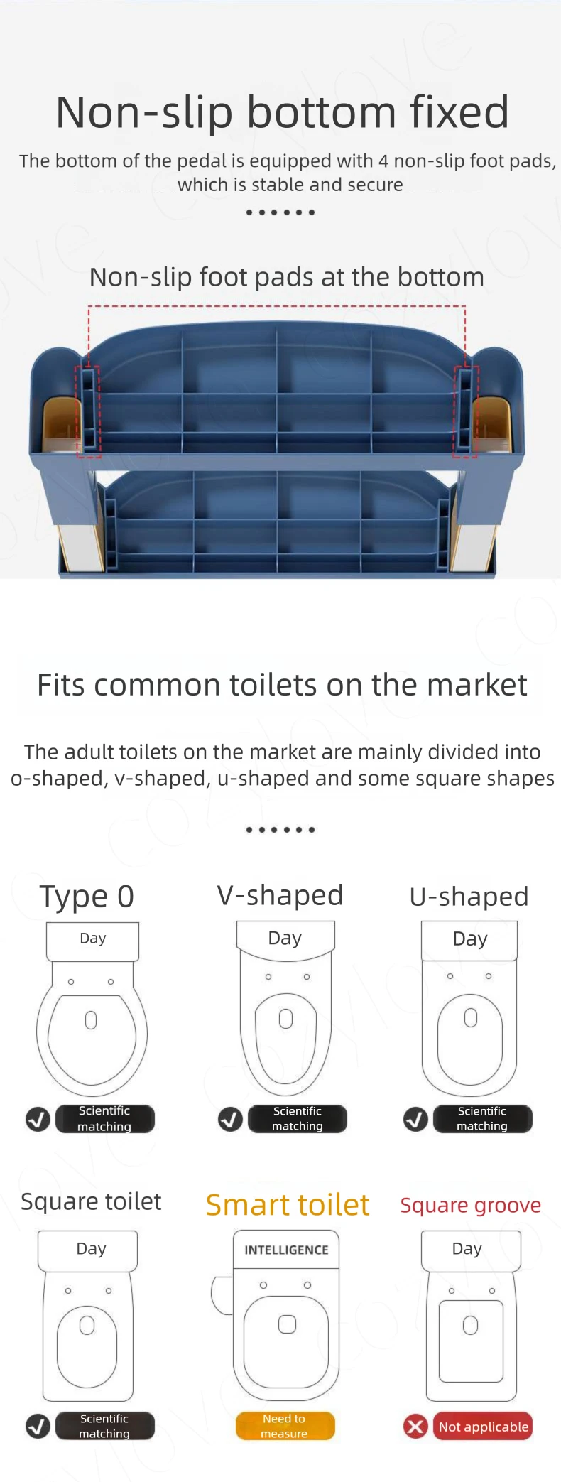 Toddler Toilet Training Seat with Step Lad | Adjustable Height Potty Training Chair for Kids, Anti-Slip & Easy to Clean
