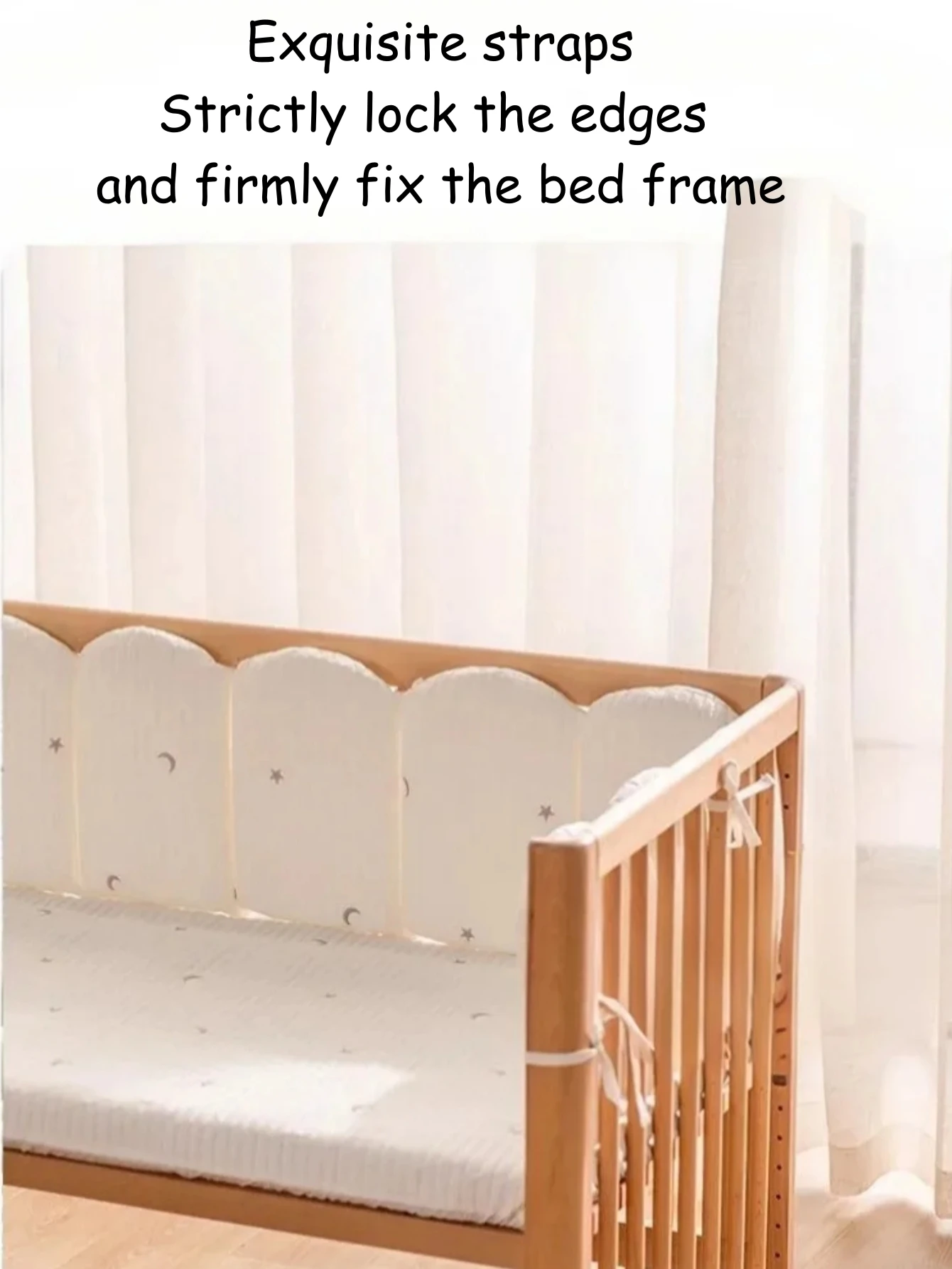3-piece Set of Irregular Bed Frame, Baby Crib Bumper Children's and Baby Collision Prevention Baby Room Decoration 2026 New