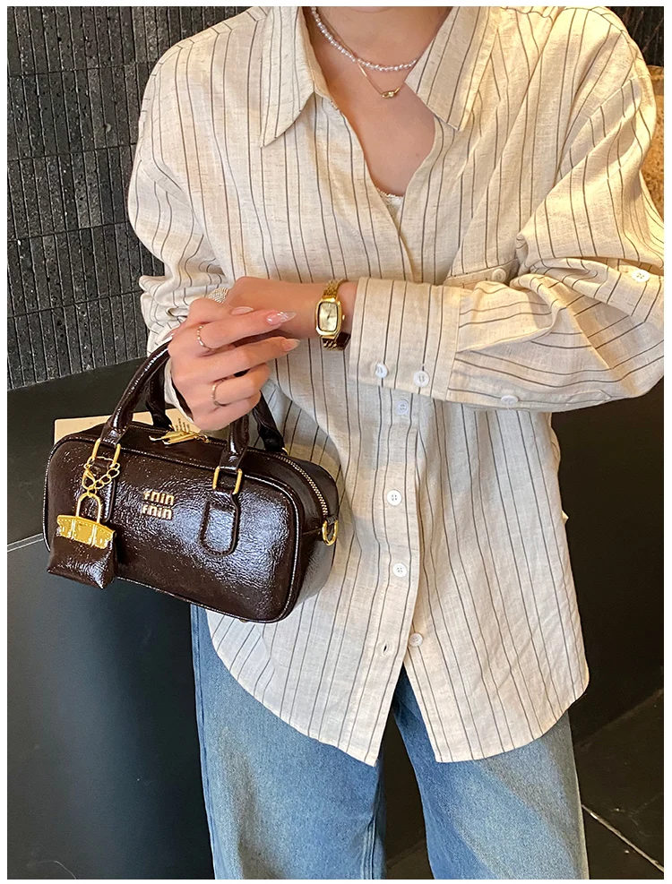 Trendy Classic Designer Diaper Bag Women's Large Capacity Leather Tote Luxury Minimalist Elegant Vintage Fashionable Shoulder