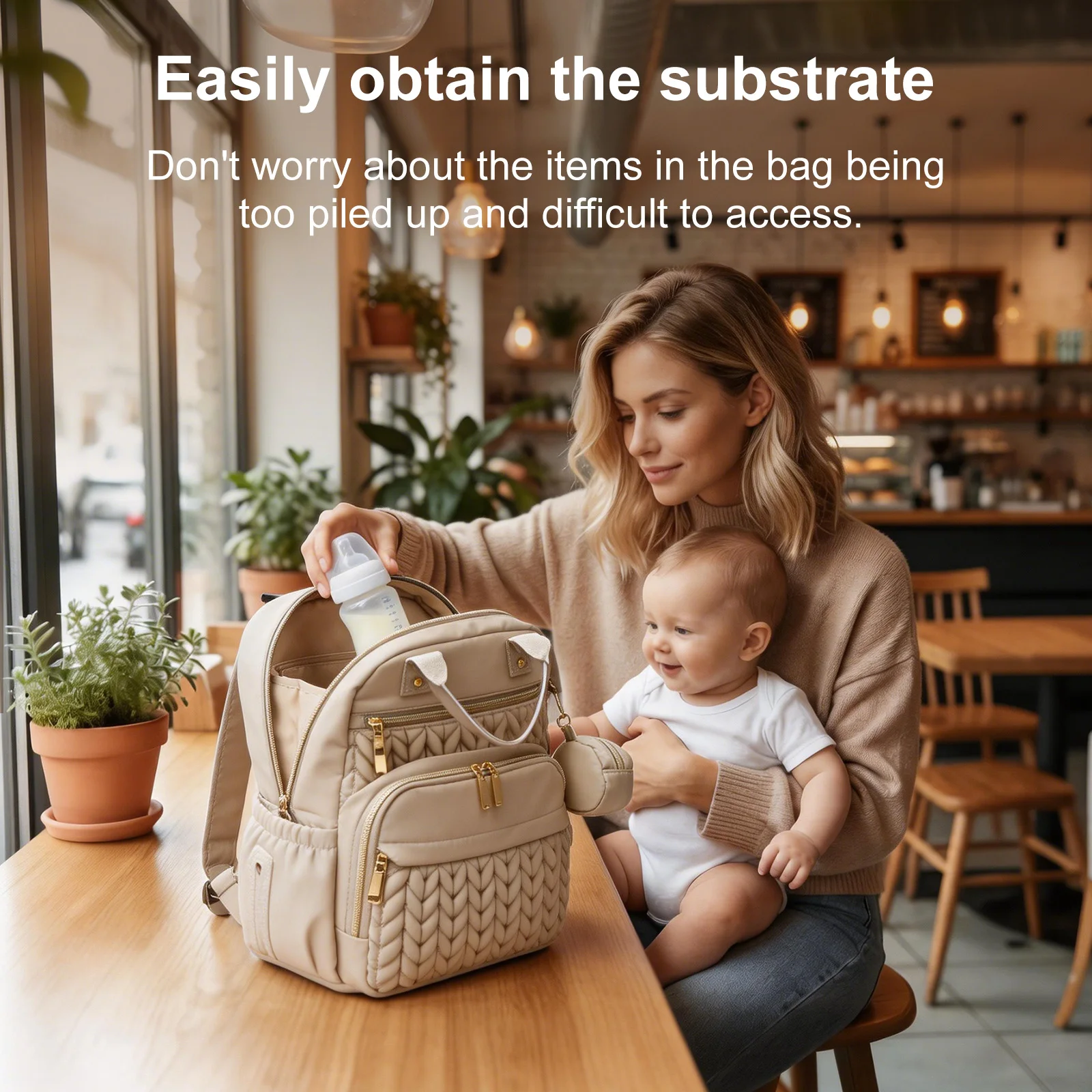 Diaper Bag Backpack Baby Girl Boy Nappy Changing Station with Changing Pad Multifunctional Waterproof Nursing Mommy Travel Bag