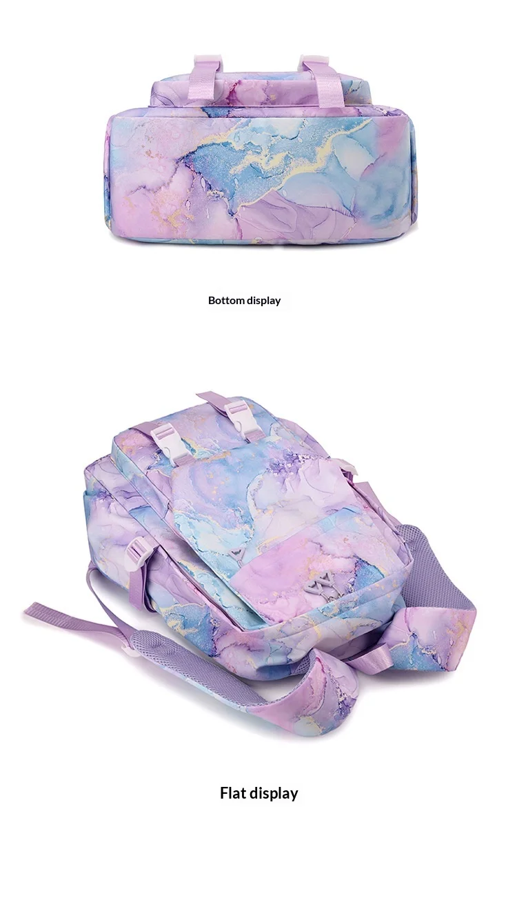 My Hero Academia Toga Himiko Print Student Backpack Lunch Bag Pencil Case Set for Girls School Supplies