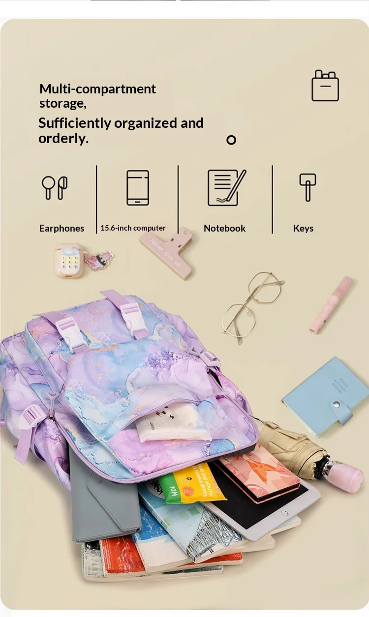 My Hero Academia Toga Himiko Print Student Backpack Lunch Bag Pencil Case Set for Girls School Supplies