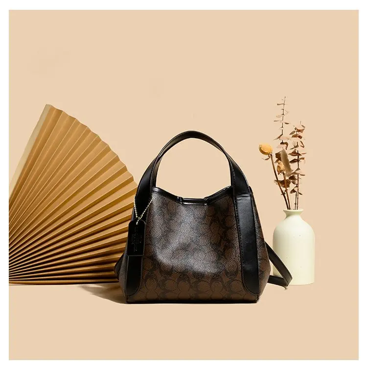 Stylish Solid Color Designer Diaper Bag Women Luxury Leather Tote Large Capacity Elegant Crossbody Handbag For Simple Chic