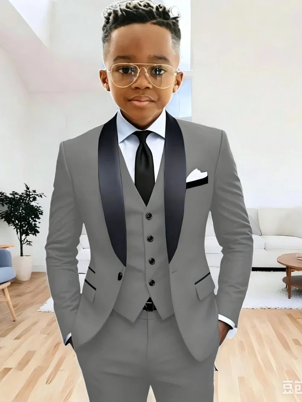New Arrival Boys Formal Suit Set 3 Pieces Jacket Vest Pants Wedding Tuxedo Kids Shawl Lapel Slim Fit Suits For Birthday 2-20T