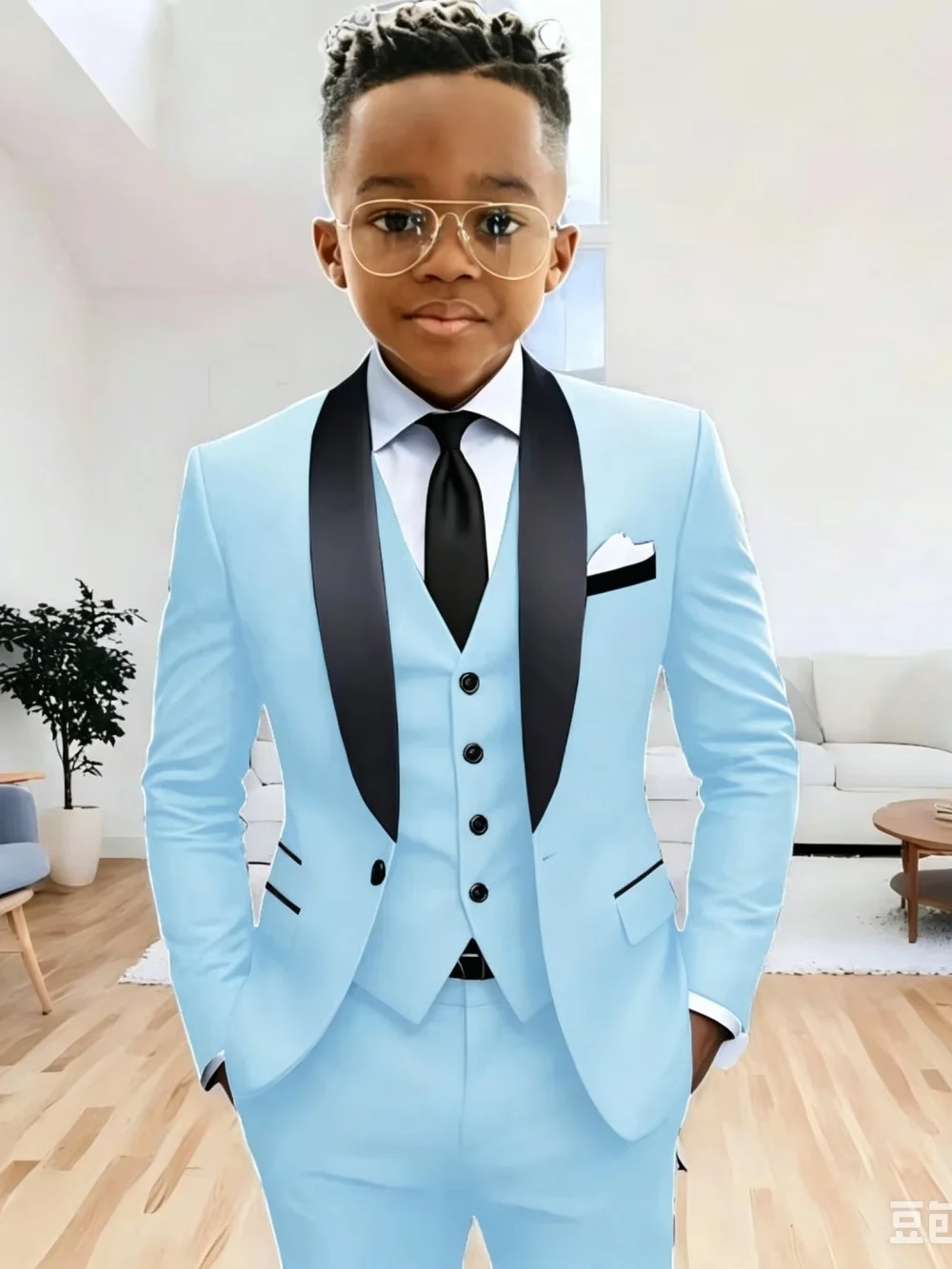 New Arrival Boys Formal Suit Set 3 Pieces Jacket Vest Pants Wedding Tuxedo Kids Shawl Lapel Slim Fit Suits For Birthday 2-20T