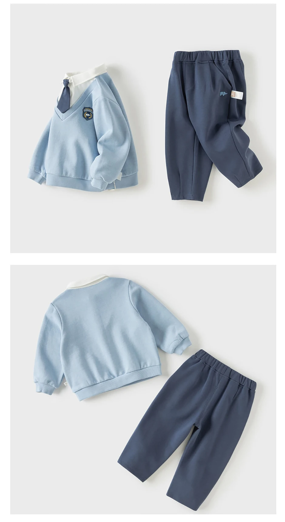 Dave Bella Children Autumn Spring Polo T-shirt Trousers Suits Boys Pullover+Pant 2Pcs Sets Costume Tracksuits Clothes DB3262838