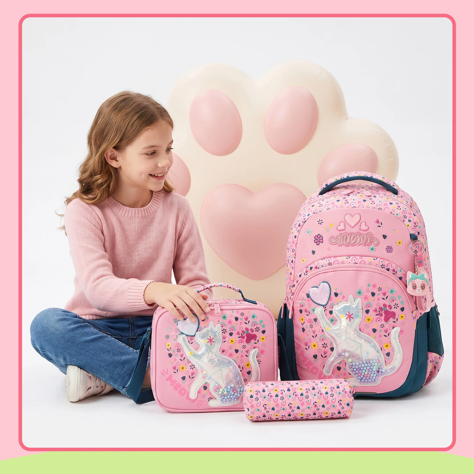 School Backpack for Boys Kids Backpack for Boys Primary School Daypack Elementary Students Kids Schoolbag with Lunch Bag