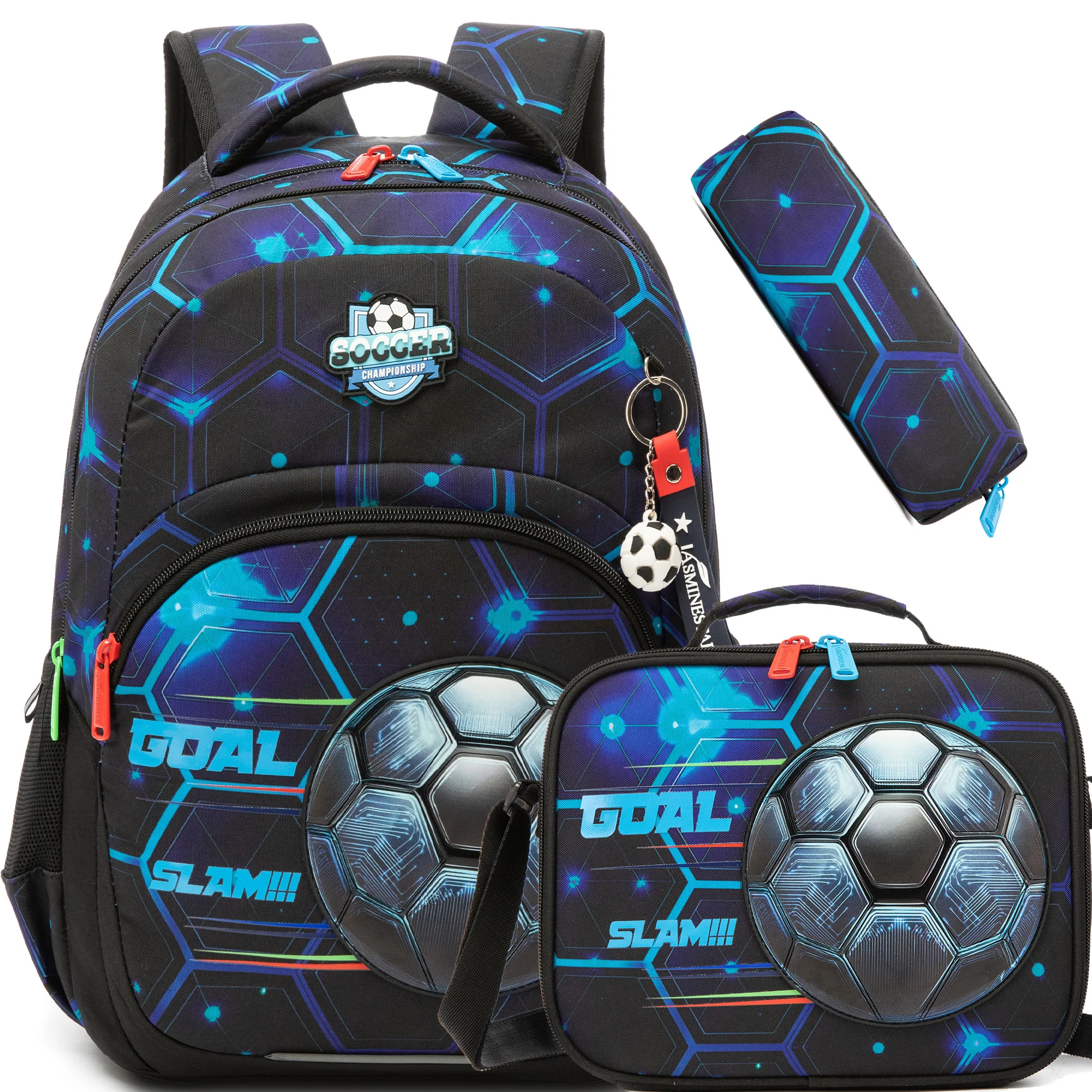 School Backpack for Boys Kids Backpack for Boys Primary School Daypack Elementary Students Kids Schoolbag with Lunch Bag