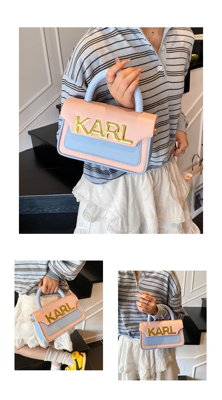 Solid Color Diaper Bag Letter Logo High End Minimalist Trendy Tote Bag For Women Shoulder Bag Large Capacity