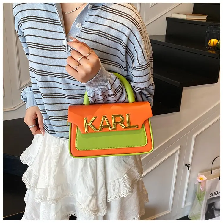 Solid Color Diaper Bag Letter Logo High End Minimalist Trendy Tote Bag For Women Shoulder Bag Large Capacity