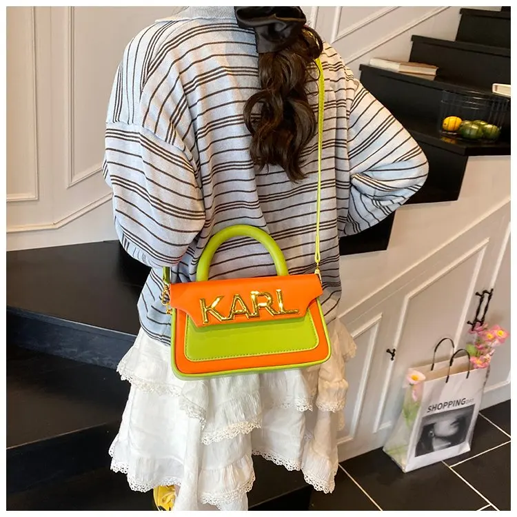 Solid Color Diaper Bag Letter Logo High End Minimalist Trendy Tote Bag For Women Shoulder Bag Large Capacity