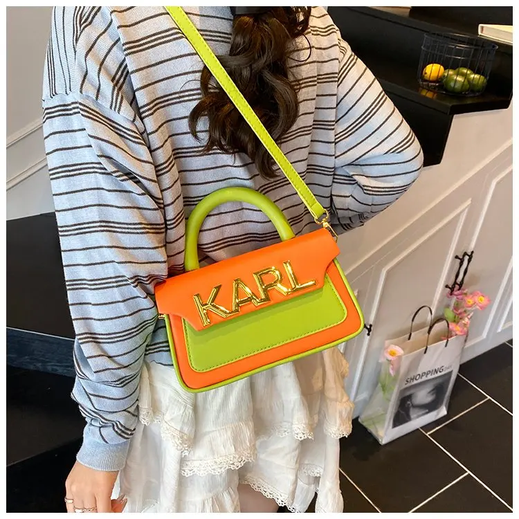 Solid Color Diaper Bag Letter Logo High End Minimalist Trendy Tote Bag For Women Shoulder Bag Large Capacity
