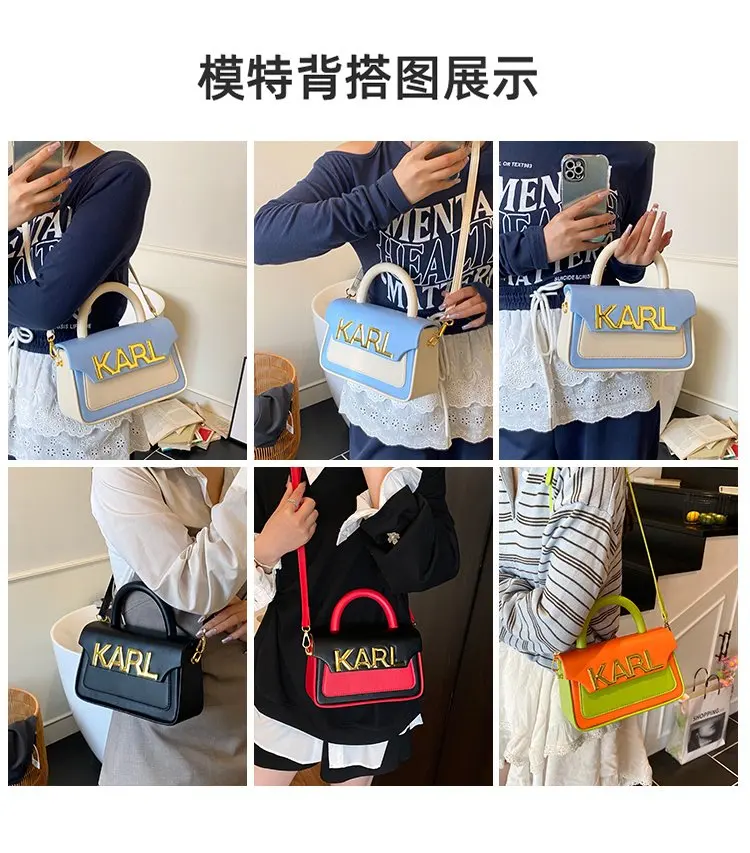 Solid Color Diaper Bag Letter Logo High End Minimalist Trendy Tote Bag For Women Shoulder Bag Large Capacity