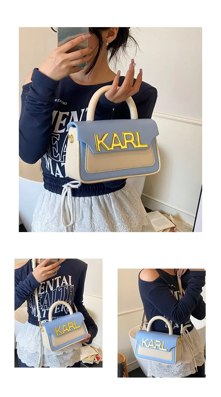 Solid Color Diaper Bag Letter Logo High End Minimalist Trendy Tote Bag For Women Shoulder Bag Large Capacity